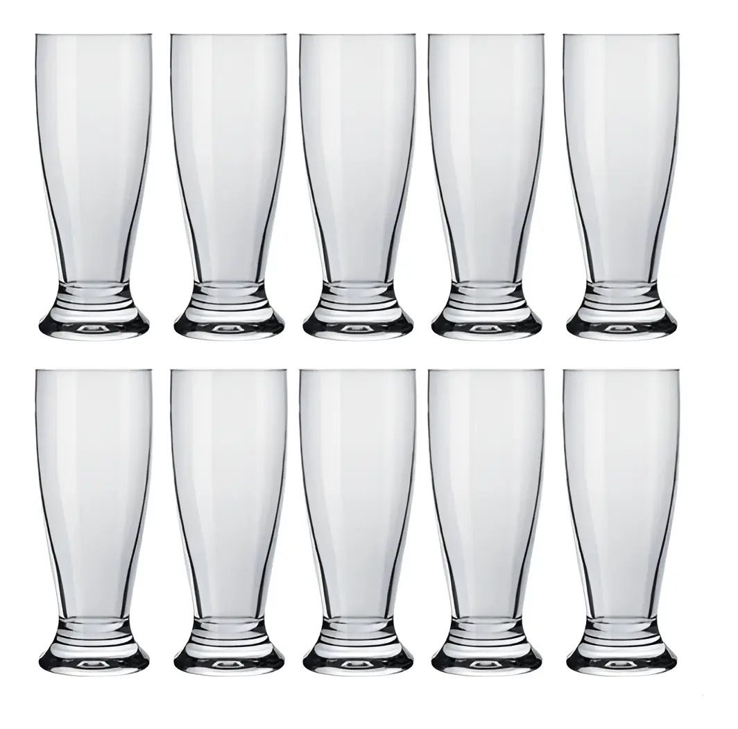 24 Copos Cerveja Nadir Munich 200ml Vidro Transparente