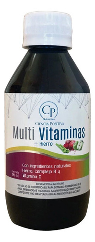 Multivitaminas + Hierro, Solución Oral 180 Ml, Cp Nutrientes