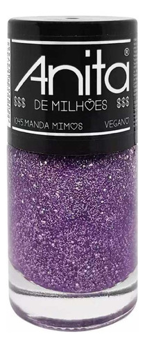 Esmalte Anita De Milhões Manda Mimos Vegano 1045 10ml Roxo Cor De Milhões - Roxo