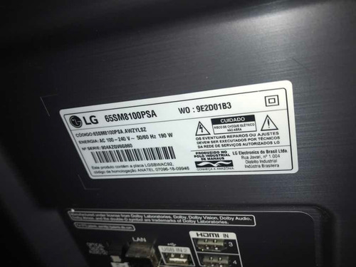 Smart Tv LG 65 65sm8100 Nanocell Com Conversor Digital