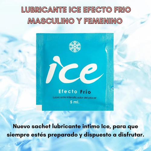 Lubricante Sachet Intimo Efecto Frio 5ml Marca Stella Nera Con Discreto