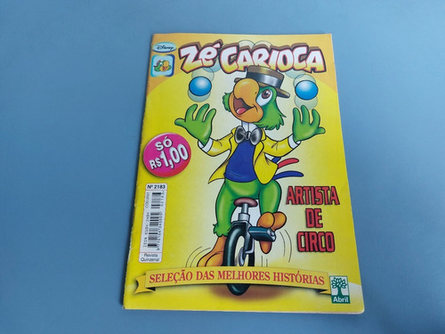 Antigo Gibi Zé Carioca Nº 2183 Editora Abril Disney 2001 (Usado)