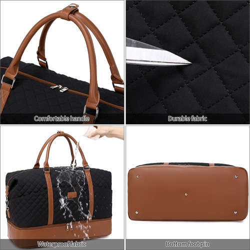 Bolsa De Fin De Semana Stuery Para Mujer Con Neceser De 40 L