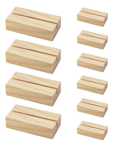 Soporte De Pedestal De Madera Para Placas Base De Madera Par