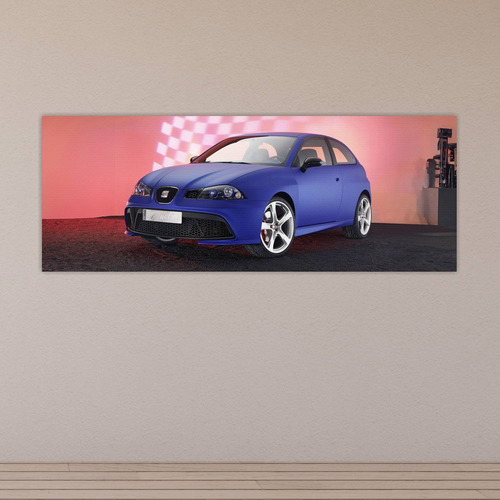 Cuadro 30x80cm Auto 2006 Seat Ibiza Vaillante Co 61