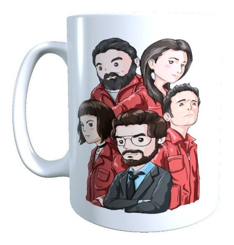 Tazon Diseño La Casa De Papel Personajes Caricaturas