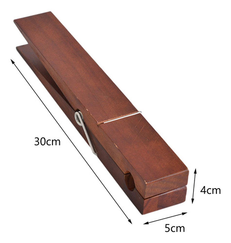 Clip De Toalla De Madera, Pinza Grande Para Colgar Paños B.