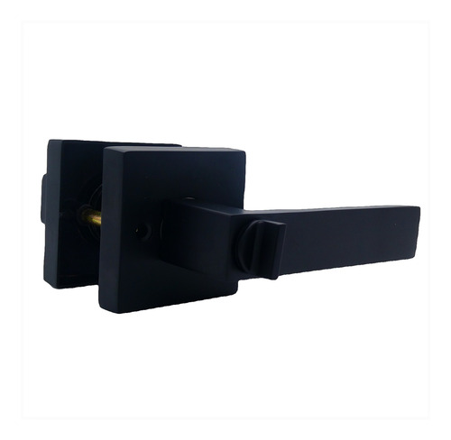 Cerradura Manilla Venezia Visalock Dormitorio Negro Mate
