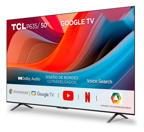 Televisor Led 50 Pulgadas 4k Google 110v Tcl