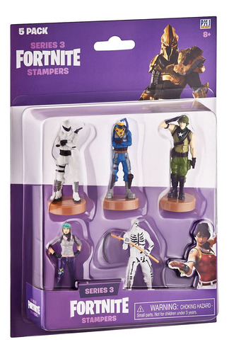 Pmi Fortnite Authentic Toys With Stamp, 5 Pack Blister - Pop