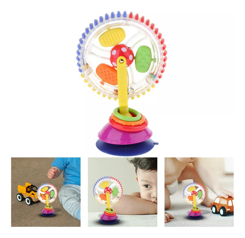 Juguete Con Ventosa Tricolor Para Bebés Ferris Wheel