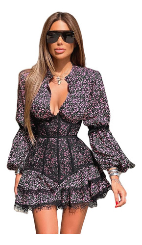 Vestidos Curtos De Renda Para Mulheres Com Cintura Fina
