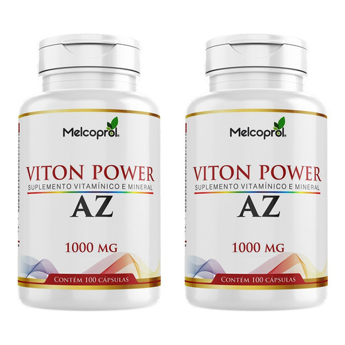 Viton Power Polivitamínico A-z - 2x 100 Cápsulas - Melcoprol