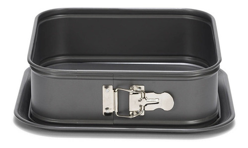 Molde Desmontable Cuadrado 24 Cm Patisse Color Negro