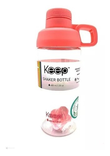 Botella Keep Shaker 600ml Distintos Colores 