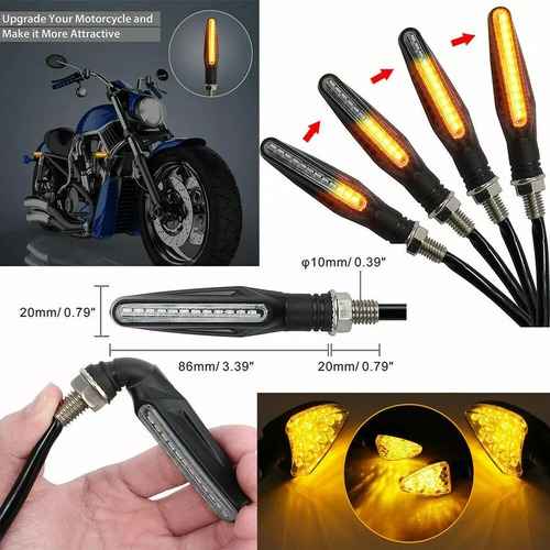 Intermitentes Led Par Motocicleta Universal