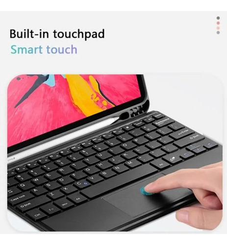 B Funda Carcasa Con Teclado Touchpad Para iPad 10.2 7/8/9