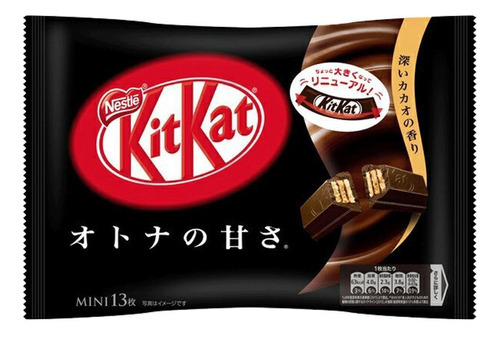 Mini Otona No Amasa Chocolate Negro 9 Pzas, Kit Kat, 146.9 G