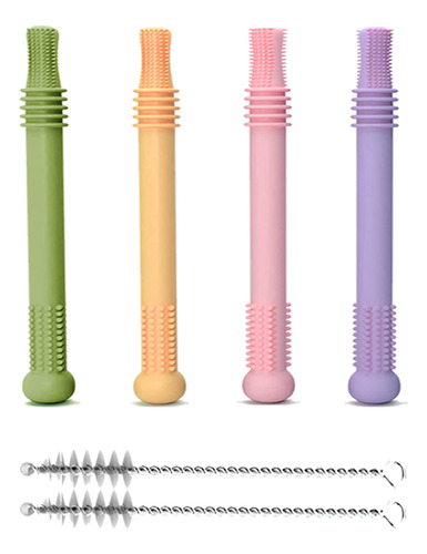 Babyskit Tubos De Dentición Huecos Flexibles Para Bebés, .