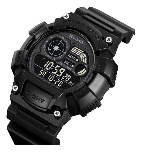 Reloj Skmei Digital Hombre Caballero Deporte Sumergible 2403 Negro Negro Negro