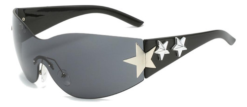 Gafas De Sol Y2k Sunglasses Aesthetic Star Wrap Around