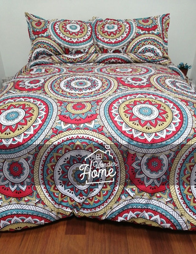 Juego De Sábanas Cama Doble 144 50 - 50 Polialgodón.