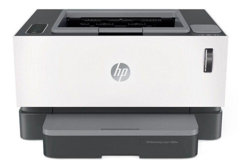 Imagen 1 de 3 de Impresora simple función HP Neverstop 1000w con wifi blanca y gris 110V/240V