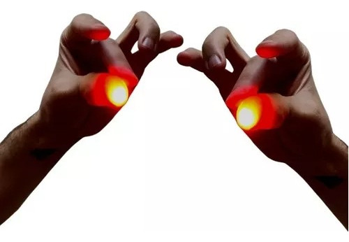 Dedos Magicos  Luminosos Dedos Con Luz Trucos De Magia Par 