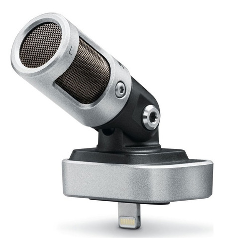 Micrófono Shure Motiv MV88 condensador cardioide negro/plata