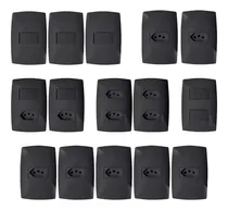 Comprar Tomadas Interruptores 15 Pcs Casa Completa Blux Preto