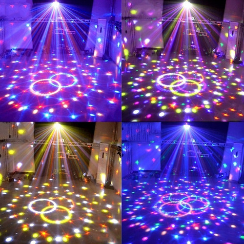 Imagen 5 de 10 de Bola Led Bluetooth Audioritmica Usb Luces Led Dj + Parlante