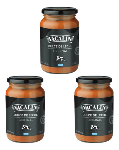 Vacalin Dulce De Leche Familiar 450 G Pack X 3