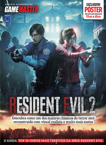 Resident Evil 2 - Superpôster Game Master, de Editora Europa. Editorial Editora Europa, capa mole em português, 2020