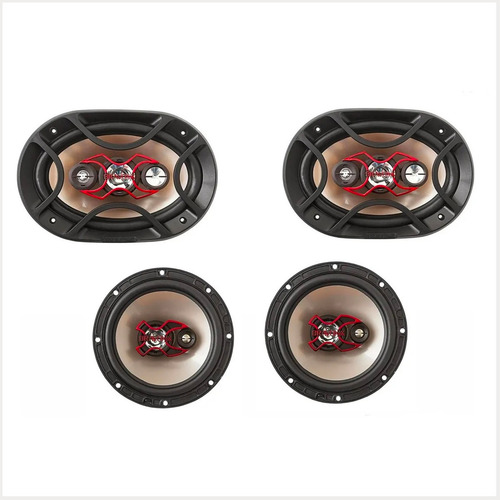 Alto Falante Bravox Kit Fácil 6 + Triaxial Quadriaxial 6x9