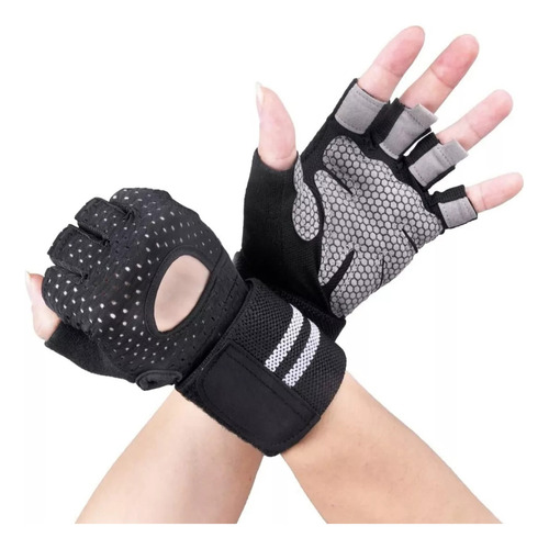 Guantes De Gym Deportivos Con Muñequera De Potencia 