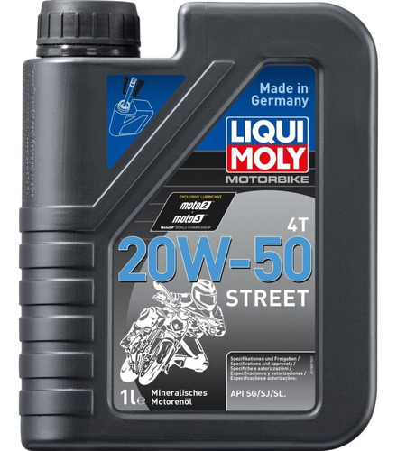 Aceite Moto Liqui Moly 20w50 Street 1l