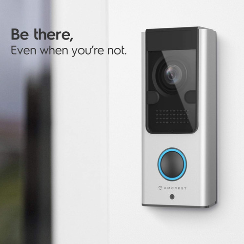 Cámara De Timbre De Video Amcrest 1080p Pro Wifi Ip55 Color