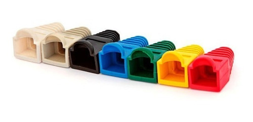 Kit 100 Capas Para Conector Rj45 A Cor Cor Não Se Aplica