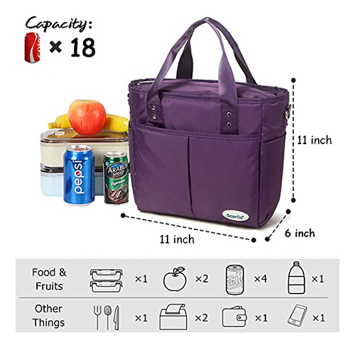 Bolsas De Almuerzo Aislantes Para Mujeres Que Trabajan, Scor