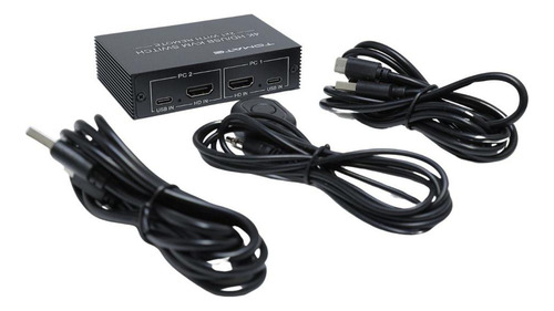 Switch Kvm Hdmi 2 Portas Para Teclado E Mouse