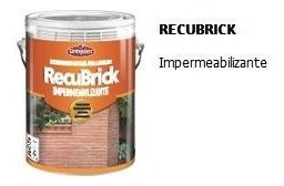 Recubrick Imper Inocoloro Ladrillo Piedra Sat Sinteplast 20l