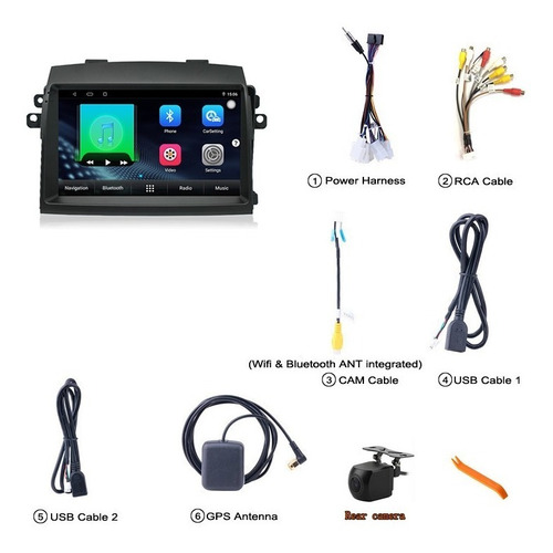Estéreo Toyota Sienna Android Gps Bluetooth Wifi Carplay