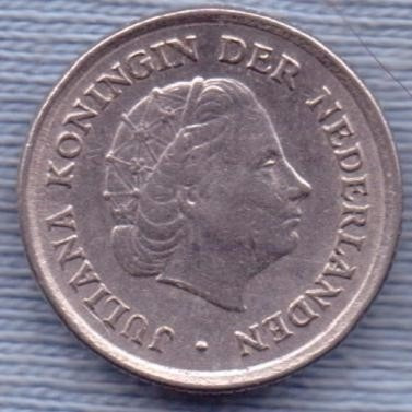 Imagen 2 de 2 de Holanda 10 Cents 1962 * Juliana I *
