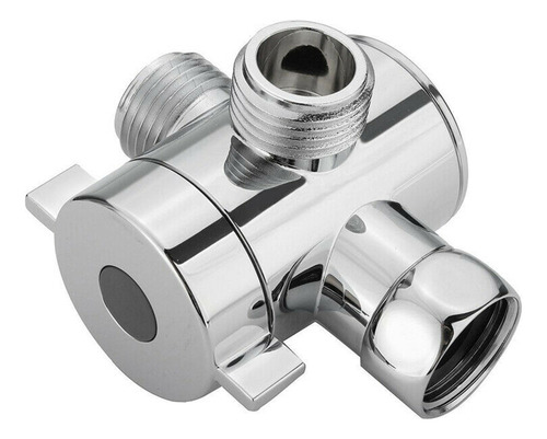 Brazo De Cabezal De Baño Con Adaptador En T De 3 Vías Con De