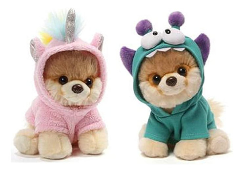 Gund Itty Bitty Boo Bundle De 2, Monsteroo Y Unicorniolos