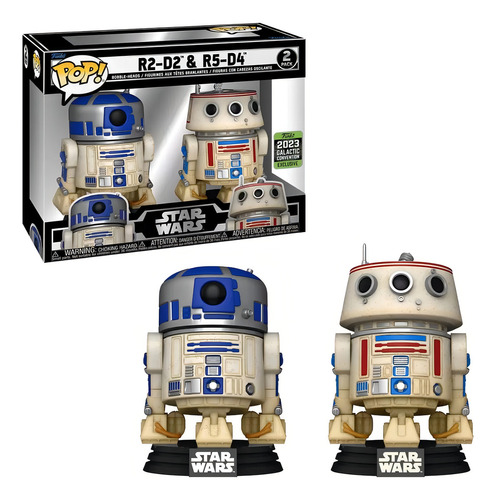 Funko Pop Star Wars R2-d2 y R5-d4, paquete exclusivo de 2