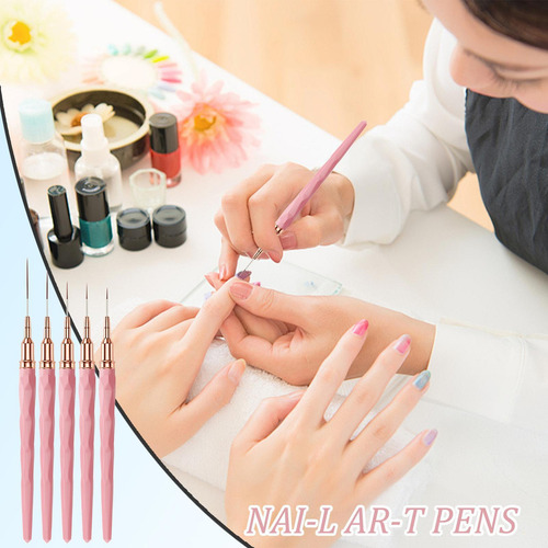 A Pincel De Revestimiento De Uñas Pincel De Punta Francesa