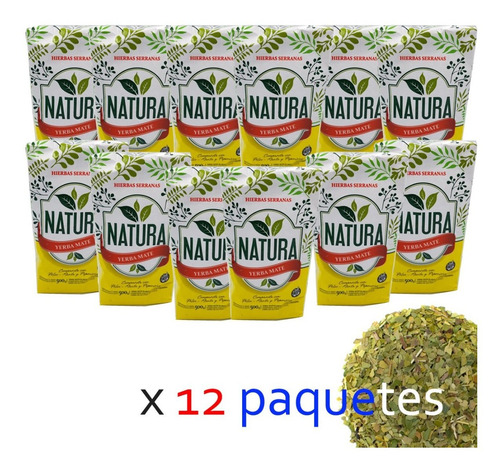 Yerba Mate Natura 6 Kg Hierbas Serranas Misiones X Mayor