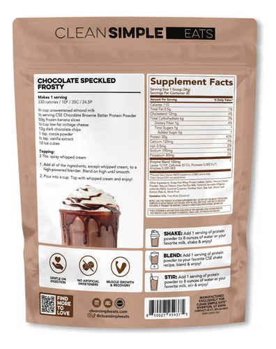 Clean Simple Protein Chocolate Brownie Batter 1.02kgs
