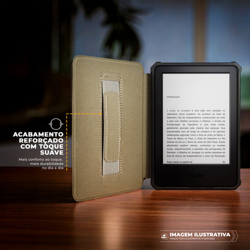 Capa Office Resistente À Água Com Alça Ergonômica Para Kindle 6'' 2022 (11ª Geração) / Novo Kindle 6'' 2024 Gshield